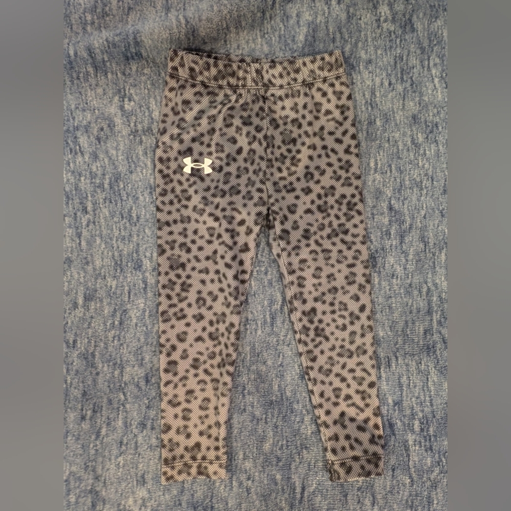 Under Armour 2T Kids' Gray Patterned Leggings